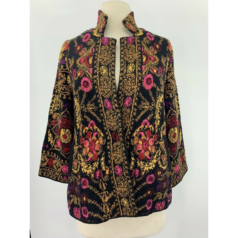 Anthropologie Moth Tapestry Floral Sweater Rare - Picture 1 of 8